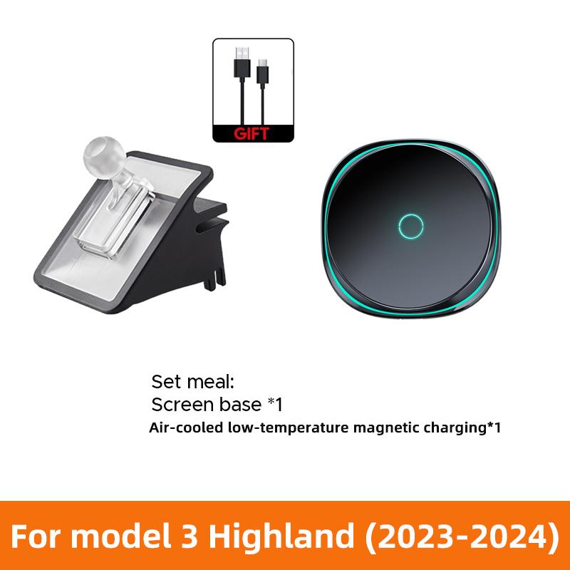 Car Phone Holder For Tesla Model Y Juniper Model3 Highland Model YL Adjustable Magnetic Car Phone Support Frame Accessories