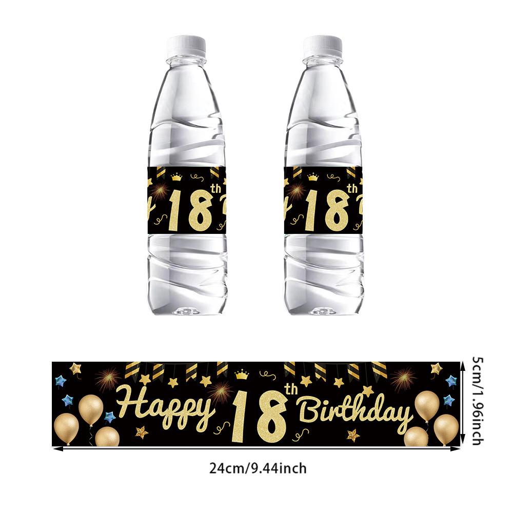 Gold Bottle Black Stickers Kit Age Milestone Celebrations And Halloween Decor