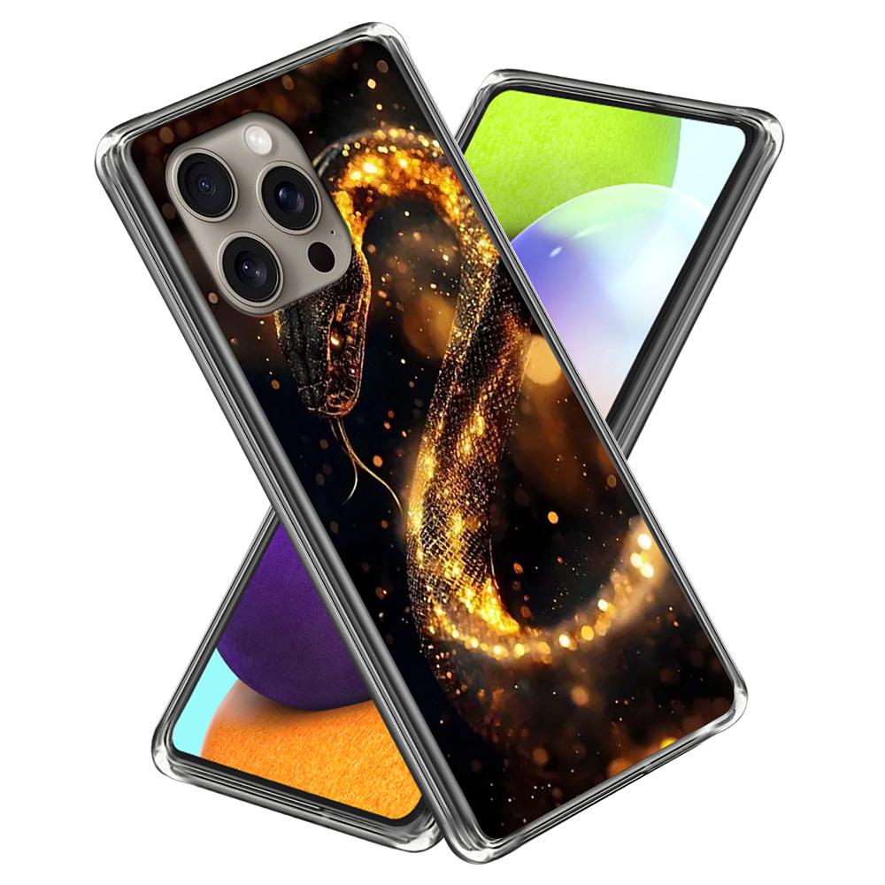 For iPhone 16 Pro Max Case IMD Pattern Printing TPU Shockproof Phone Cover