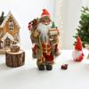 Red Santa Doll Ornament Figurine Christmas Decoration For Living Room Shelf Desktop Decoration