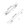 Turkey Barbecue Rack Electric Oven Stainless Steel Rotary Roast Chicken Fork X3UC