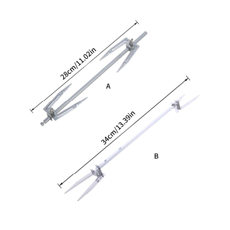 Turkey Barbecue Rack Electric Oven Stainless Steel Rotary Roast Chicken Fork X3UC