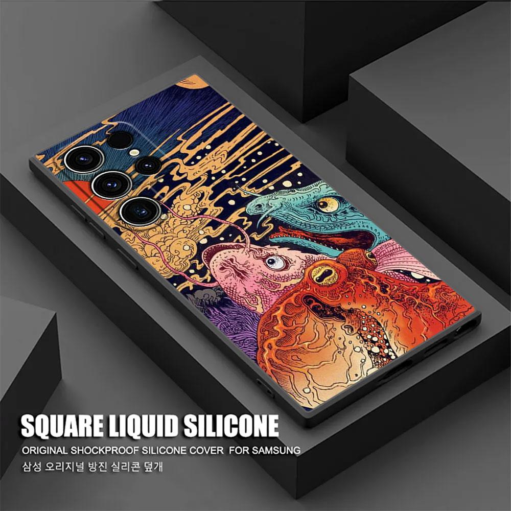 

Японская культура Волна Дракона Аниме Чехол S26 Ultra Для Samsung Galaxy S26 S25 S24 S23 S20 S21 FE S22 Ultra Plus Чехлы Чехол для телефона Galaxy S20