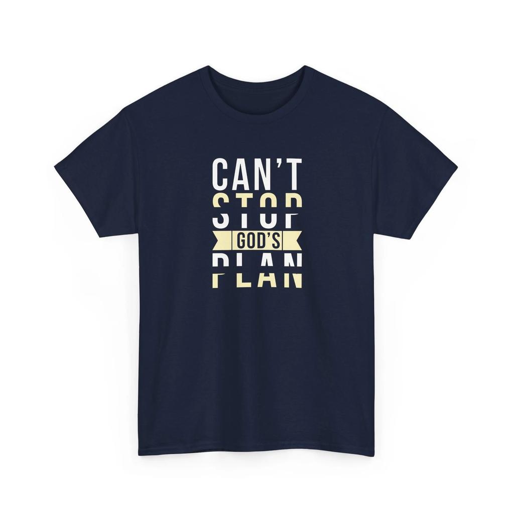 Can't Stop God's Plan Christian Bible Verse T-Shirt