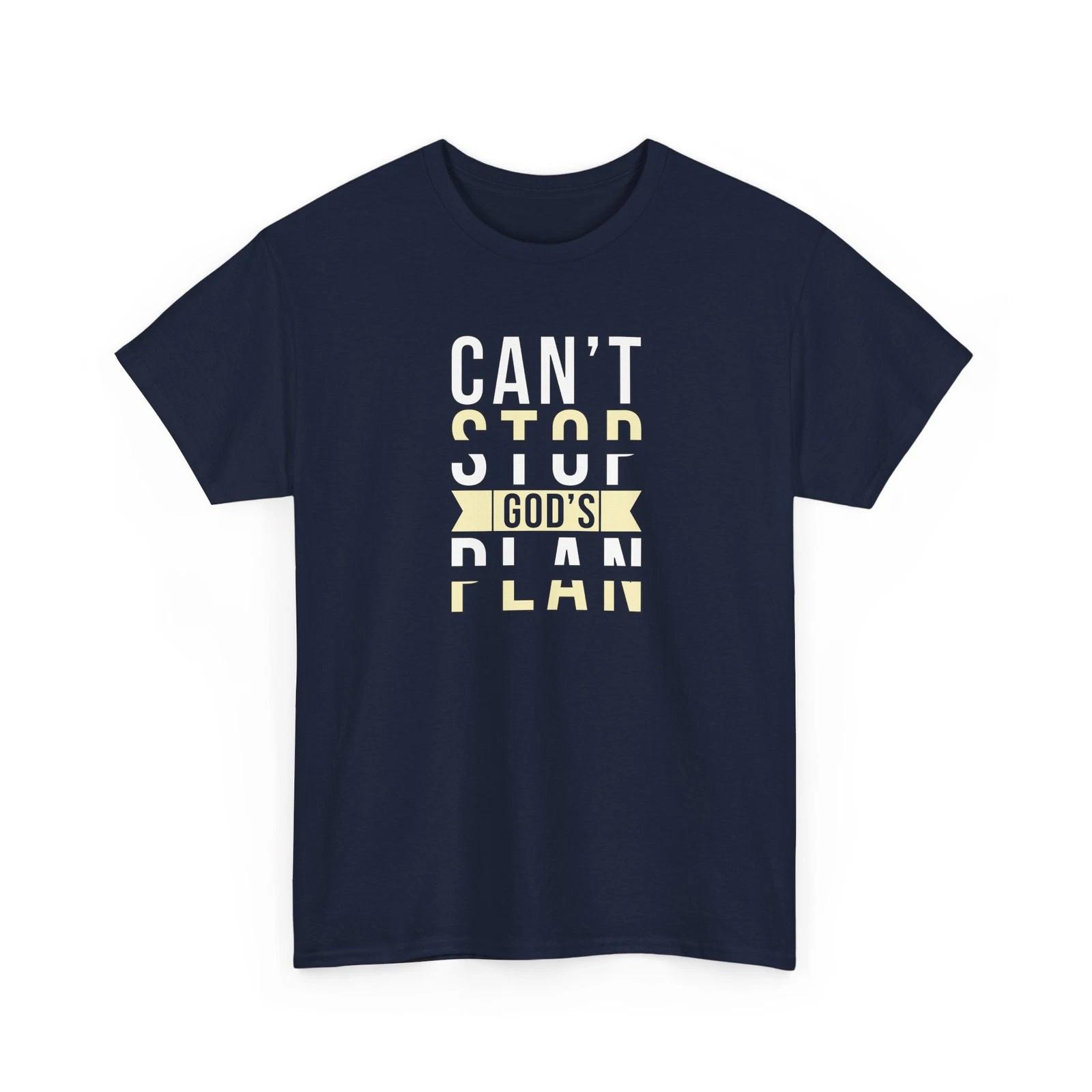 Can t Stop God s Plan Christian Bible Verse T-Shirt S