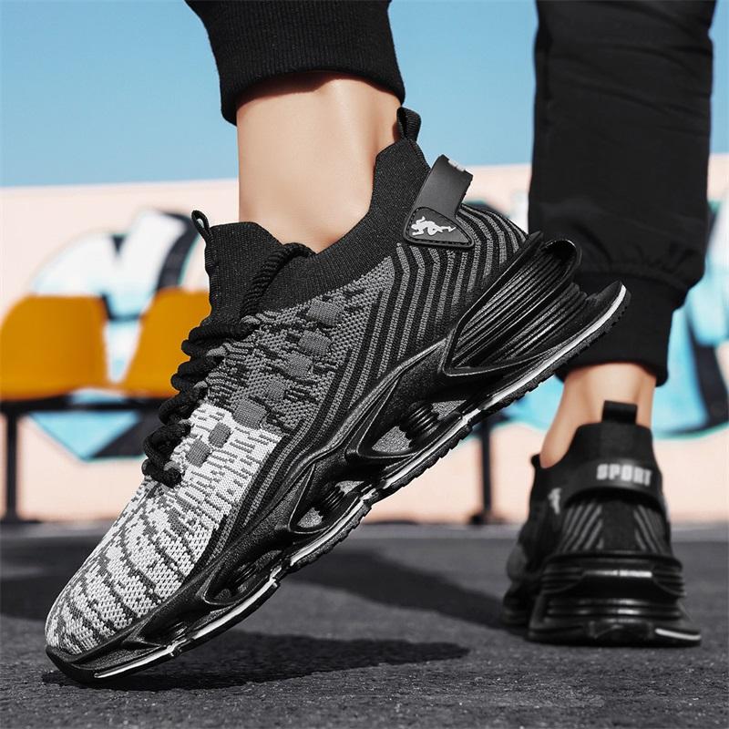 2025 Running Sneakers Newest Breathable Comfort For Men Low Top Mens Sports Increase Shoes Jogging Casual Breathable Woven