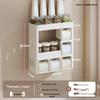 Punch-Free Wall-Mounted Kitchen Seasoning Rack with Jars