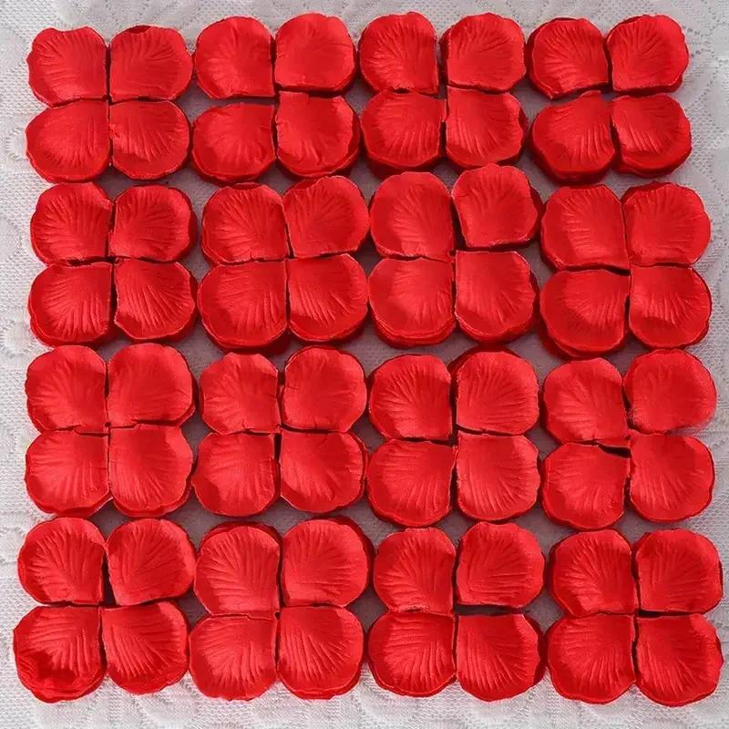5000/100pcs Artificial Fake Rose Petals Red Colorful Simulation Silk Roses Petal for Valentines Day Wedding Party Romantic Decor
