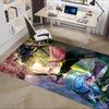 Fantasy Wald Hexenwelt Muster Polyester Büro Teppich Stuhlmatten, Heimdekor Studentenwohnheim Bodenschutz mit Anti-Rutsch-Rückseite, Groß