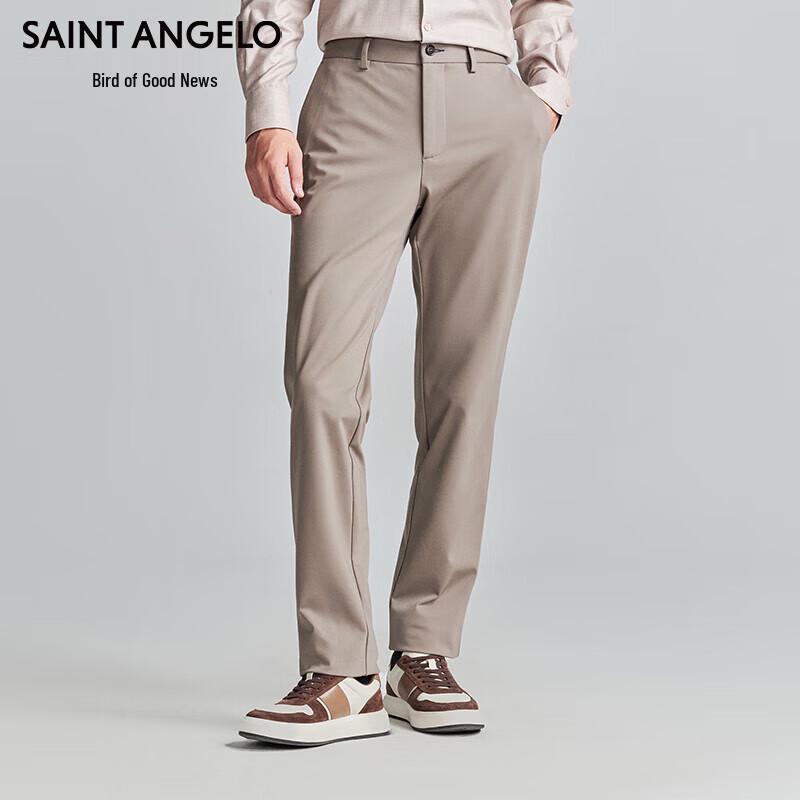 

Baoxiniao Men s Four-Way Stretch Business Casual Straight-Leg Trousers 35