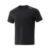 Fitness Series Simple Solid Color Round Neck Short Sleeve T-Shirt Men Tops Black ATSV395-2