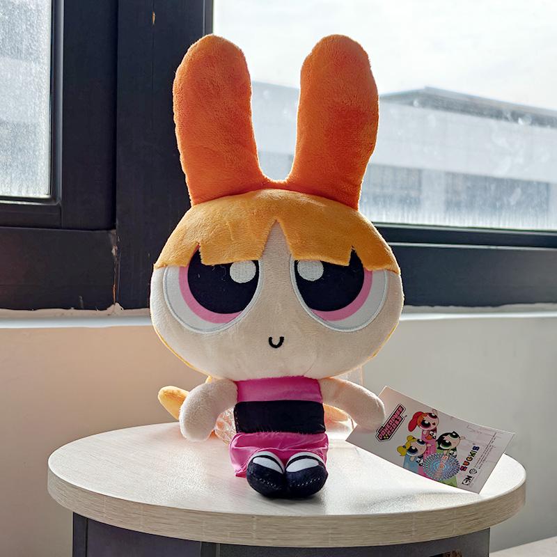 Powerpuff Girls Pluche Speelgoed 23cm Schattige Blossom Buttercup Bubbles Gevulde Poppen Anime Cartoon Cadeaus Voor Kinderen Kinderen brown