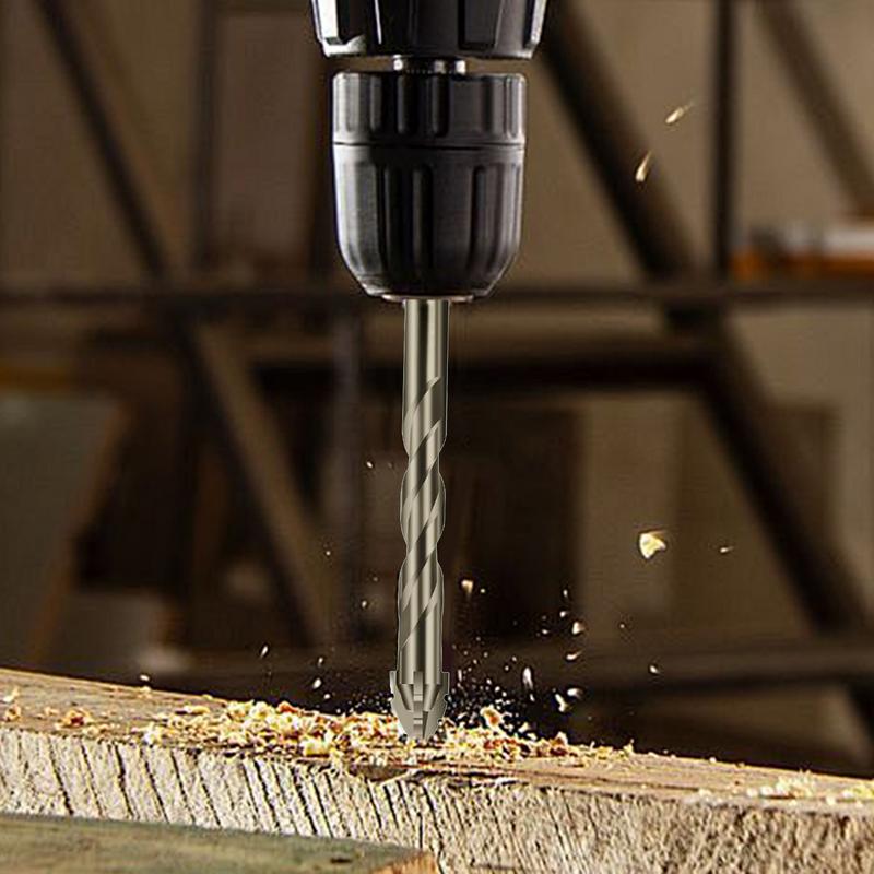 Four-Edged Sawtooth Eccentric Drill Bit High Hardness Eccentric Drill Precision Drilling MultiFunc Serrated Concrete Drill Bit