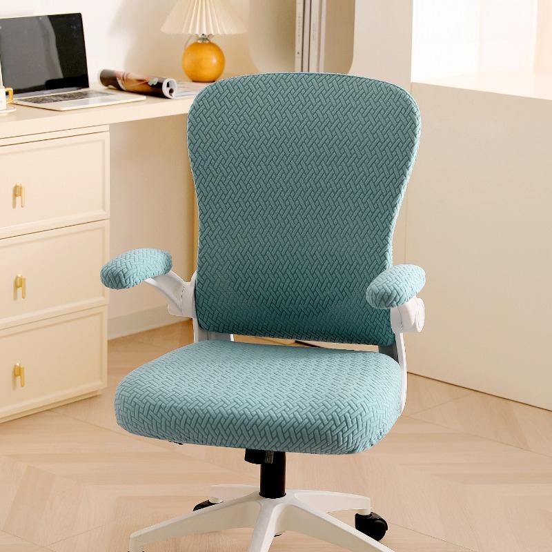 Anti-dirty Office Armchair Covers Jacquard Children Learning Chair Cover Stretch Chair Seat Slipcover Furniture Dust Covers