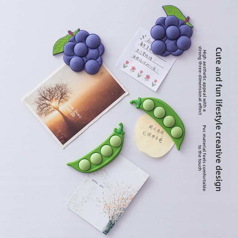 Granulare Kühlschrankmagnete, Magnetsticker, Fruchtmagnete, Starke Magnetkraft Spleiß- und Demontage-Typ Magnetsticker