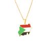 Map Necklace, Fashionable Design Jewelry for Men and Women
