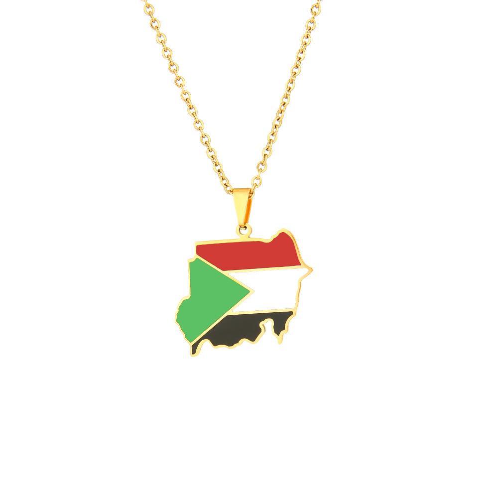 Map Necklace, Fashionable Design Jewelry for Men and Women
