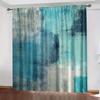 Dye Painted Printed Curtains Pole Bag Bedroom Living Room Home Decoration Set Of 2 Made Polyester Area Decor