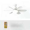 1 Stück Neuer E27 Schraub-Haushalts-Leiser Kleiner Deckenventilator mit Licht, Intelligenter Deckenventilator mit Licht Esszimmer Schlafzimmer Ventilatorlicht