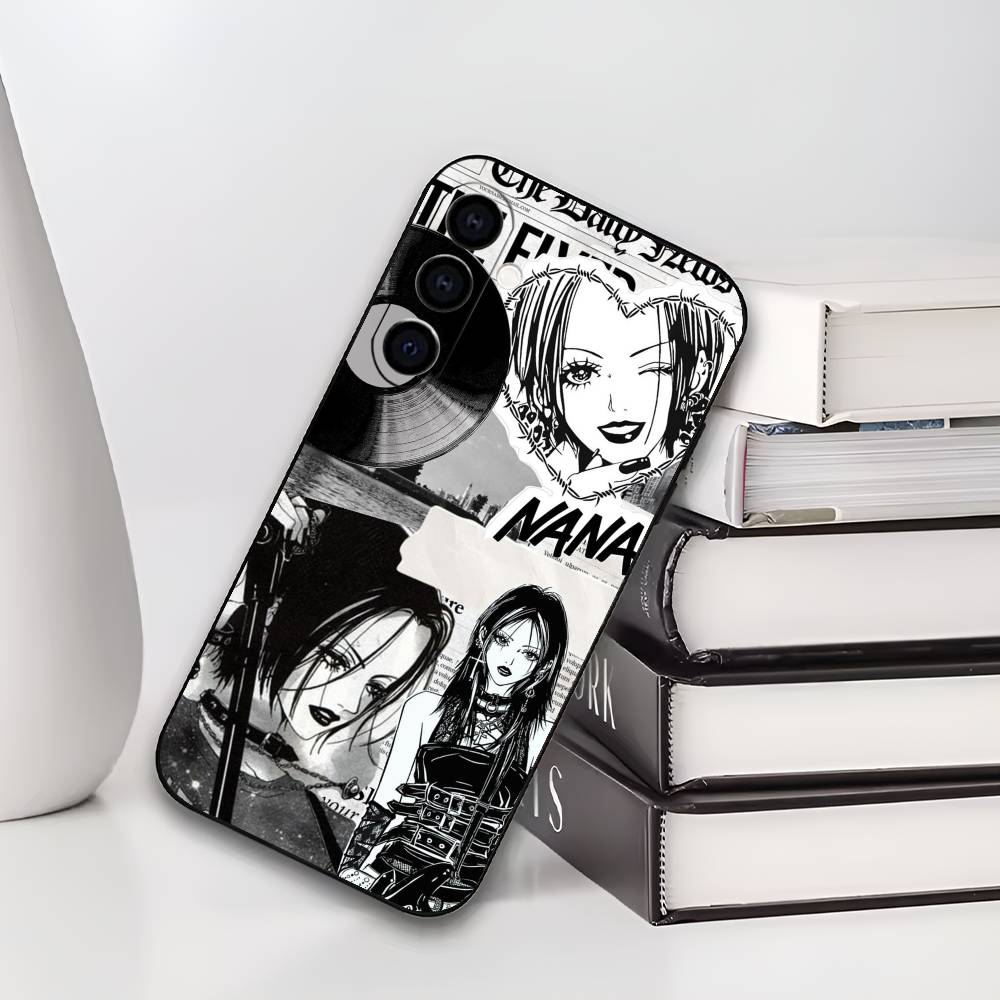 Anime N-NANA Phone Case For Samsung Galaxy A73,A72,A71,A70,A53,A52,A51,Others Soft Black Cover