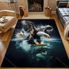 Multiple sizes Eagle catches fish Carpet for Living Room Bedroom Sofa Home Decor Rus Non-slip Floor Mat Luxury Gift