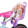 Mädchen Fahrrad Puppensitz Universelles Zubehör mit Aufkleber Kinderfahrrad Dekoration Puppen Fahrradsitz Fahrradzubehör für Mädchen Jungen