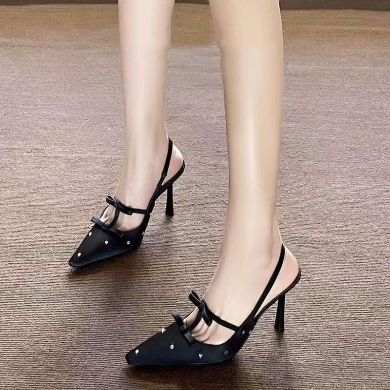 Shallow Temperament with Skirt Single Shoes Summer Sexy Pointed Stiletto High Heels Women's Spring and Autumn New Models