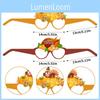 Thanksgiving Turkey Pumpkin Paper Glasses Photo Booth Props For Kids And Adults