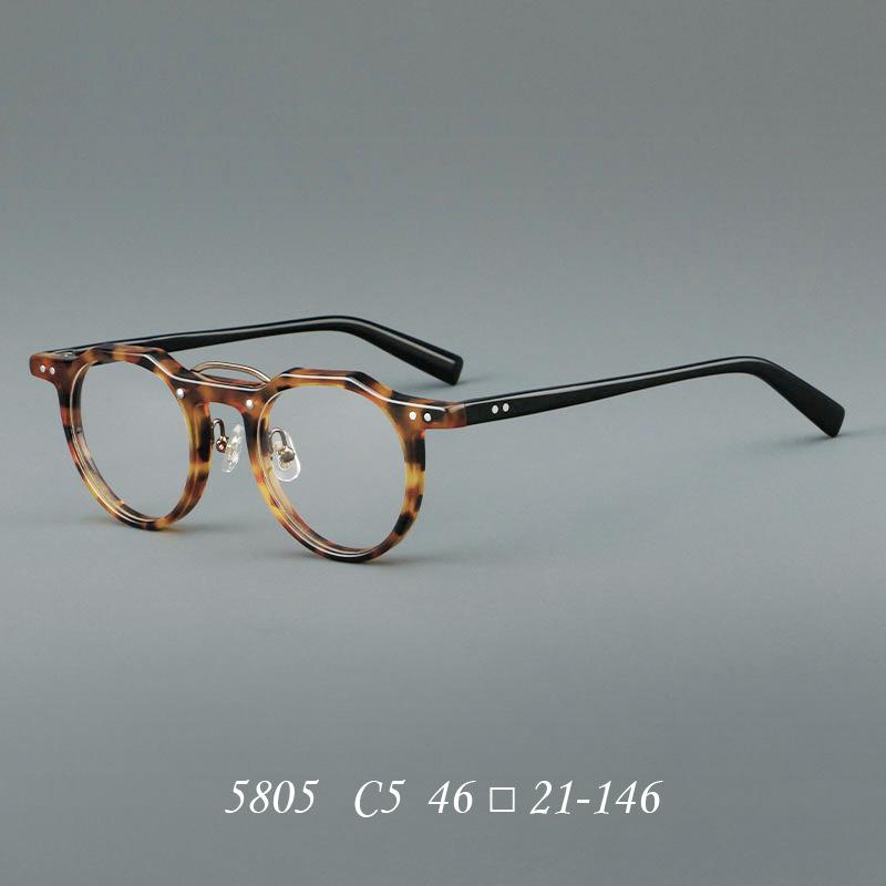 Blaulichtfilter Mann Runde Lesebrille Luxusmarke Designer Kleine Ovale Grüne Brille Ultraleichte Acetatrahmen okulary