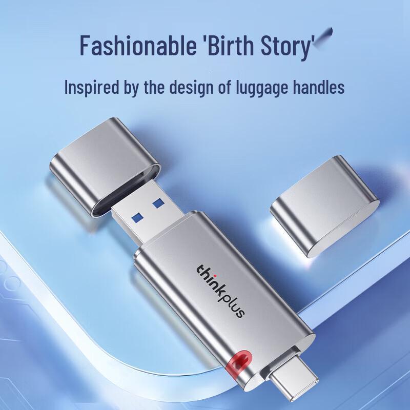 Lenovo Thinkplus Dual-Interface USB-C/USB 3.2 SSD Flash Drive