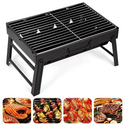 Taşınabilir Katlanır Barbekü Izgarası İçin, Kompakt ve Hafif Kömürlü Izgara, Montajı ve Taşınması Kolay, Dış Mekan Pişirme İçin İdeal