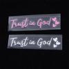 Trust In God Christian Car Sticker Faith Bible Verse Heart Rear View Mirror Bumper Vehicle Auto Decor