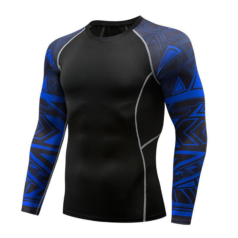 Herren Quick-Dry Langarm Sportstrumpfhose & Trainingsshirt