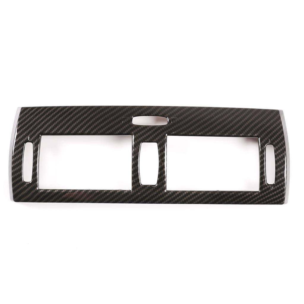 För BMW X3 E83 2006-2010 ABS Kolfiber Bil Mittkonsol Luftkonditioneringsuttag Ram Skydd Dekaler Trim Auto Tillbehör