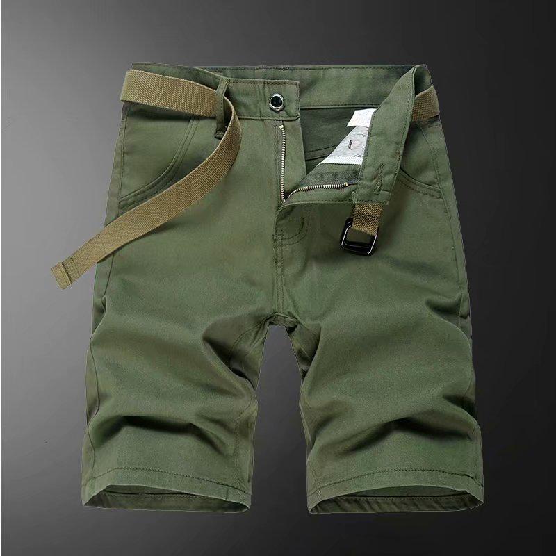 Pánské ležérní šortky střední délky z čisté bavlny - Letní outdoorové oblečení