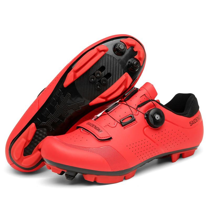 Mens Cycling Shoes Professional Road MTB Bike Hard Sole Breathable Non-Cleat Clipless Options