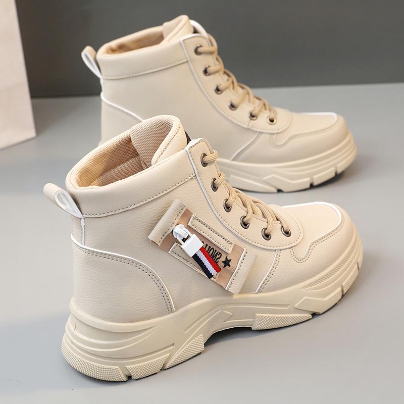 2024 Women's Warm Fleece-Lined Snow Boots: Thick-Soled, High-Top Winter Style