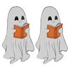 Průhledná záložka duch Halloween Roztomilý duch Záložka na čtení Gotický čtenářský doplněk pro milovníky knih Dárky