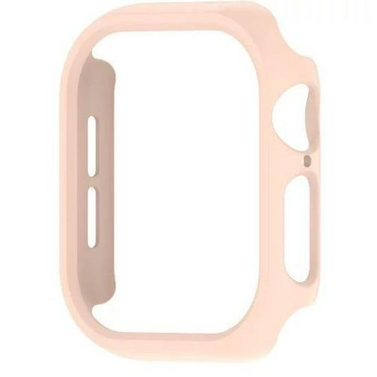 

Захисний чохол-плівка для Apple Watch S10: Інтегрована напівпакетна захисна кришка для ПК 46mm S10 рожевий