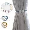 Elegant Magnetic Curtain Tiebacks With Braided Ball Buckle For Stylish Drapery