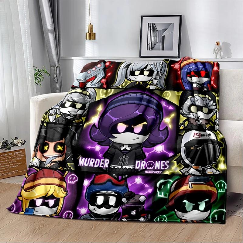 29 Style New 3D Murder-Drones Uzi Cartoon Soft Blankets,Throw Blanket Comfortable Blanket for Picnic Beds Sofa Home Bedroom Kids