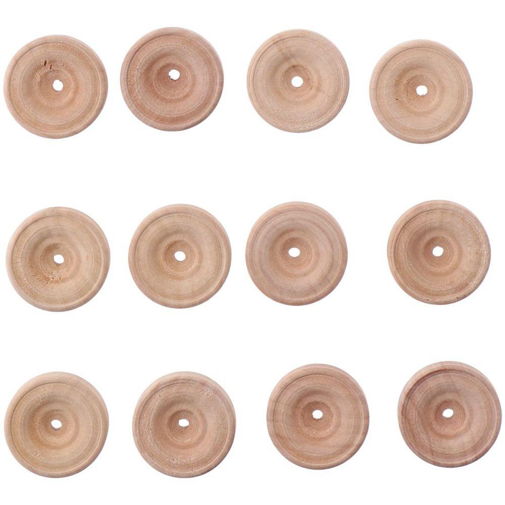 New 30pcs Mini Wood Wheels 3x1.2cm Wooden Wheels 3.5mm Hole Wooden Unfinshed Wheels Wheels Wooden Tools DIY Car Models