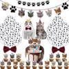 Cross-Border Cat Party Tableware Set: Plates, Cups, Napkins, Tablecloth for Kids' Celebrations