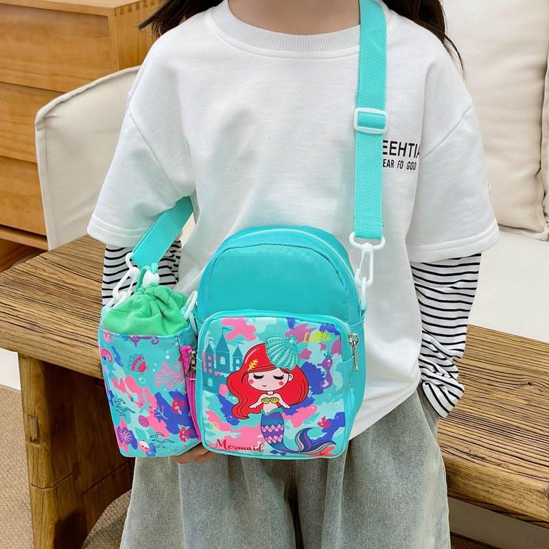 Canvas Kids Cartoon Shoulder Bag With Lightweight Design For School And Travel