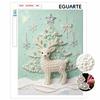 Christmas Pearl Deer Frameless Pearl Painting Kit Elegant Bead Art Canvas Aesthetic Wall Decor Relaxing Handmade Gift Craft