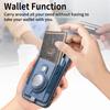 Holder for AirTag/iPhone Air Case Detachable Card Holder Leather+TPU+PC Phone Cover
