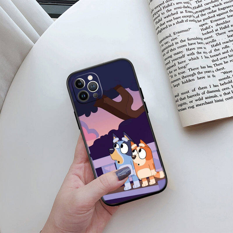 MH23 Bluey Phone Shell for Samsung S20 S21 S22 S23 S24 FE Ultra Plus Lite S21S A55 A07 A17 F06 F16 M06 M16 M56 A36 A37 A57