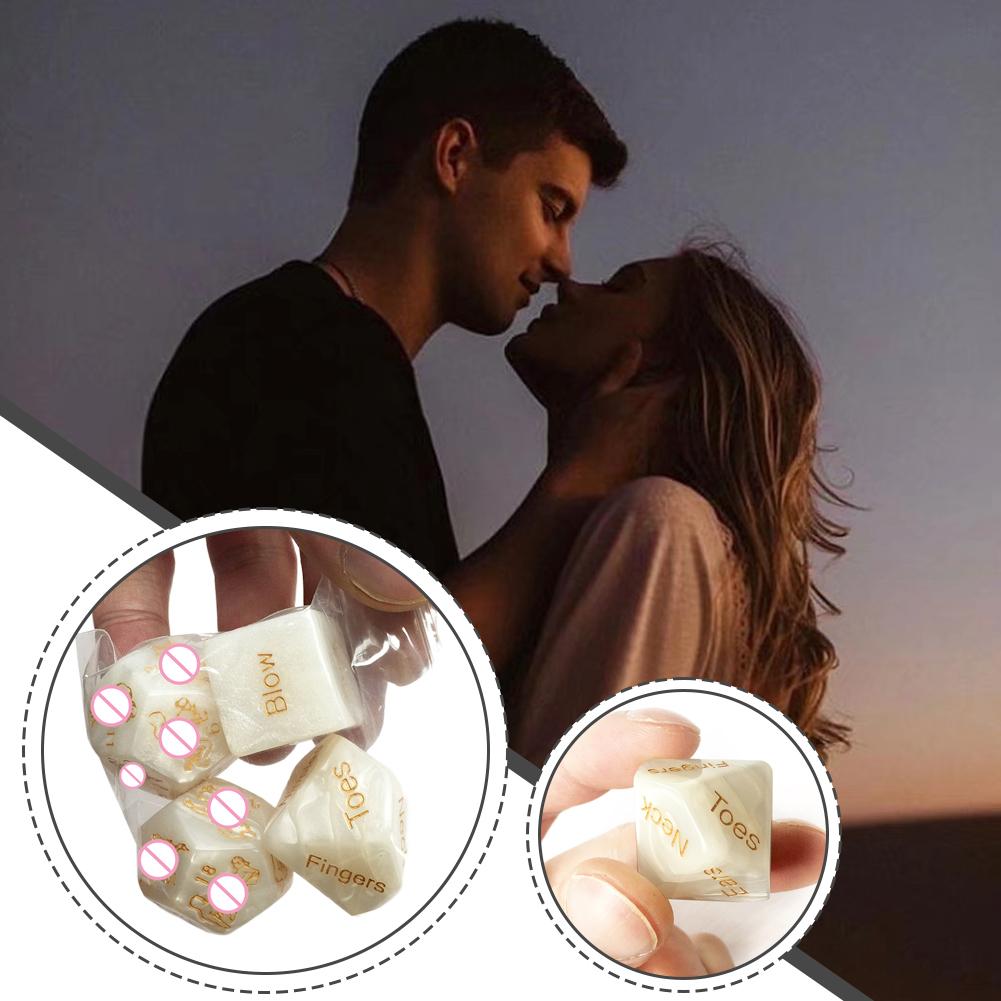 Sexy Dice Set Fun Adult Love Posture Couple Game Sex Noctilucent Erotic Lovers Position Foreplay Romantic Party Toys