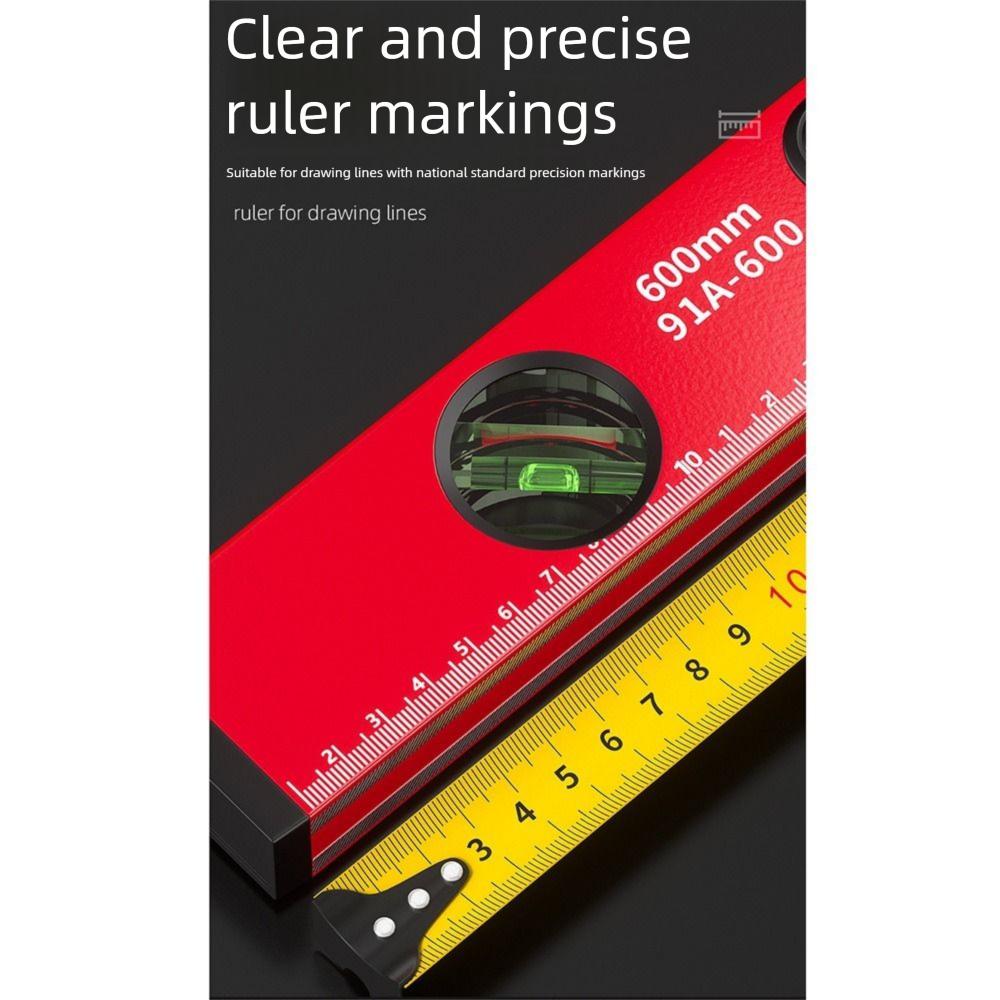 0-90° Range Digital Protractor LED Display Magnetic Level Measuring Ruler  Leveling Tools