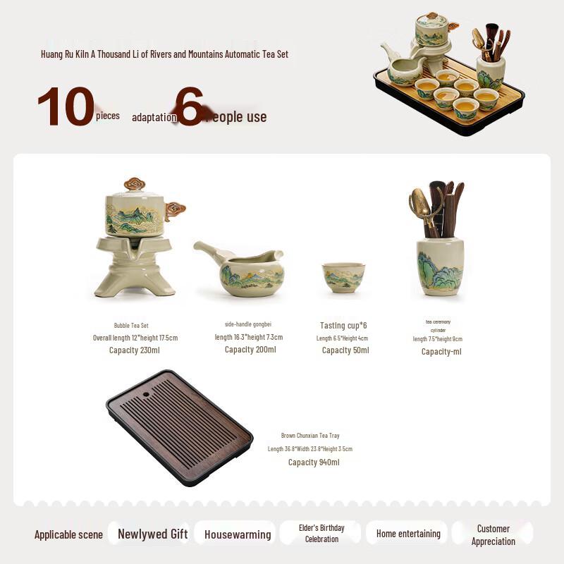 Yuanhe Ru Kiln Ceramic Tea Set